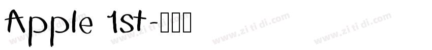 Apple 1st字体转换